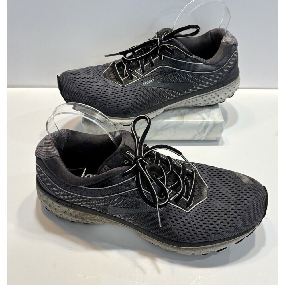 Brooks Ghost Mens Shoes Sz 10 D Running Sneakers Grey Mesh Low 1103161D075